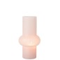Vase avec anneau en verre rose 20x20x36 cm