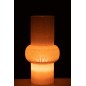 Vase avec anneau en verre rose 22x22x41 cm