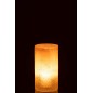 Vase cylindre en verre beige 12x12x23 cm Vase cylindre en verre beige 12x12x23 cm