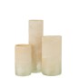 Vase cylindre en verre beige 12x12x23 cm Vase cylindre en verre beige 12x12x23 cm