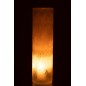 Vase cylindre en verre beige 11x11x41 cm Vase cylindre en verre beige 11x11x41 cm