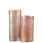Vase ovale en verre rose 13x9x30 cm Vase ovale en verre rose 13x9x30 cm