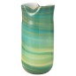 Vase style vague en verre azur 20x18x42 cm Vase style vague en verre azur 20x18x42 cm