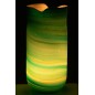 Vase style vague en verre azur 20x18x42 cm Vase style vague en verre azur 20x18x42 cm