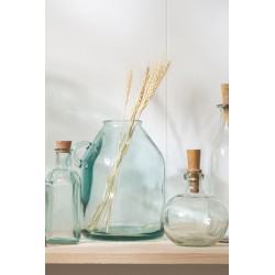 Vase avec anse en verre transparent 20x18x25 cm