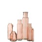 Vase avec anse en verre rose 20x20x25 cm Vase avec anse en verre rose 20x20x25 cm