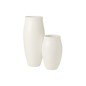 Vase long en céramique blanc 22x22x37 cm Vase long en céramique blanc 22x22x37 cm