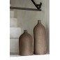 Vase col bouteille en céramique marron 16x16x28 cm Vase col bouteille en céramique marron 16x16x28 cm