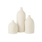 Vase col bouteille en céramique blanc 16x16x28 cm Vase col bouteille en céramique blanc 16x16x28 cm