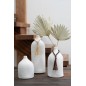 Vase col bouteille en céramique blanc 16x16x28 cm Vase col bouteille en céramique blanc 16x16x28 cm