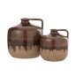 Brocca in ceramica marrone con manico 17x19,5x19,5 cm Brocca in ceramica marrone con manico 17x19,5x19,5 cm