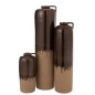 Vase avec anse en céramique marron 17x17x38 cm Vase avec anse en céramique marron 17x17x38 cm