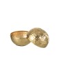 Vase boule avec trous en métal doré 15x15x9 cm Vase boule avec trous en métal doré 15x15x9 cm