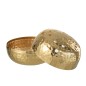 Vase boule avec trous en métal doré 23x23x9 cm Vase boule avec trous en métal doré 23x23x9 cm