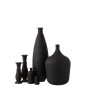 Vase bouteille en verre noir 12x12x22 cm Vase bouteille en verre noir 12x12x22 cm