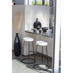 Vase dame jeanne en verre noir 38x38x56 cm