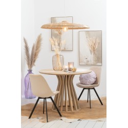 Vase dame jeanne en verre mauve 33x33x33 cm