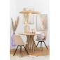 Vase dame jeanne en verre mauve 33x33x73 cm Vase dame jeanne en verre mauve 33x33x73 cm