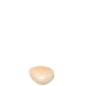Vase boule en verre beige 13x13x10 cm