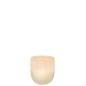 Portavelas de vidrio beige 13.5x13.5x14 cm Portavelas de vidrio beige 13.5x13.5x14 cm