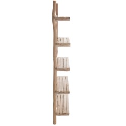 ETAGERE MURALE 5 PLANCHES BOIS NATUREL