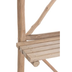 ETAGERE MURALE 5 PLANCHES BOIS NATUREL