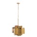 lustre carre acier mat or