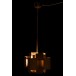 lustre carre acier mat or