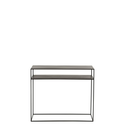 console rect 2plan metal noir