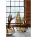 Vase en verre marron L24*l24*H80cm Vase en verre marron L24*l24*H80cm