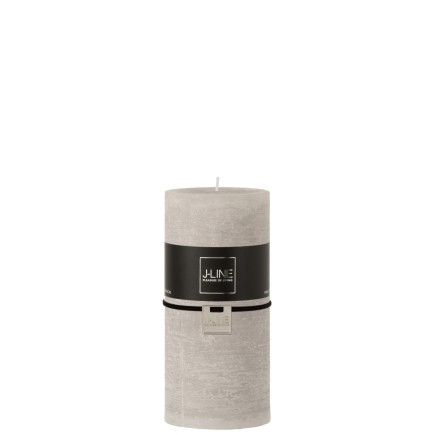 Vela cilíndrica de 72 horas de parafina gris 7x7x15 cm