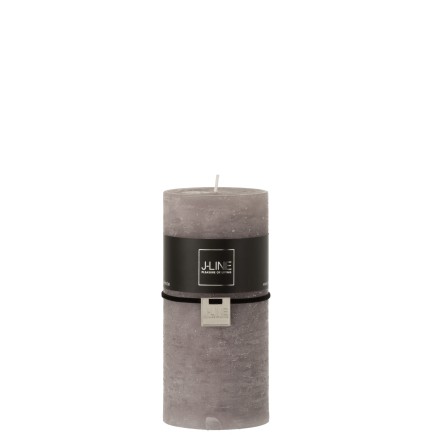 Bougie cilíndrica gris oscuro L7*l7*H15cm