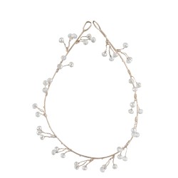 GUIRLANDE PERLES PLASTIQUE OR CLAIR/FONCE