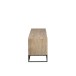 Meuble tv 3 portes coulissantes en bois naturel 150x40x50.5 cm