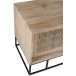 Meuble tv 3 portes coulissantes en bois naturel 150x40x50.5 cm