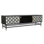 Meubles de télévision DKD Home Decor Noir Blanc Os Résine Bois MDF (170 x 40 x 51 cm)