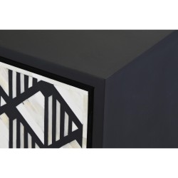 Meubles de télévision DKD Home Decor Noir Blanc Os Résine Bois MDF (170 x 40 x 51 cm)