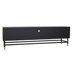 Mueble de TV DKD Home Decor Negro Blanco Hueso Resina Madera MDF (170 x 40 x 51 cm)