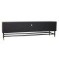 Meubles de télévision DKD Home Decor Noir Blanc Os Résine Bois MDF (170 x 40 x 51 cm)