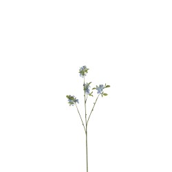 BRANCHE FLEUR FINE PLASTIQUE BLEU