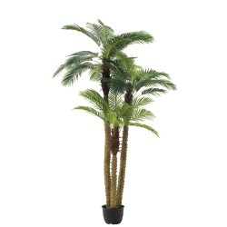 Palmera de plástico verde 175x180x300 cm