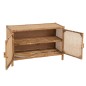 Meuble bas 2 portes en bois naturel 100x40x65 cm Meuble bas 2 portes en bois naturel 100x40x65 cm