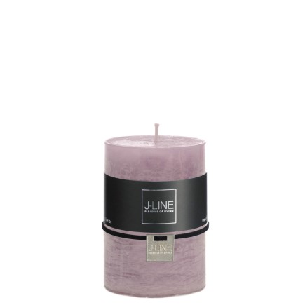 Vela cilíndrica de color lavanda tamaño M
