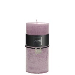 Vela cilíndrica de color lavanda talla L