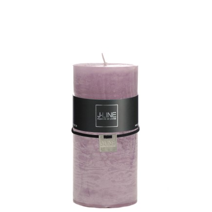 Vela cilíndrica de color lavanda talla L