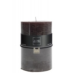 Bougie cylindrique 120H en Paraffine noir 10x10x15 cm