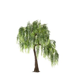ARBRE FEUILLES FINES PLASTIQUE VERT MIX EXTRA LARGE