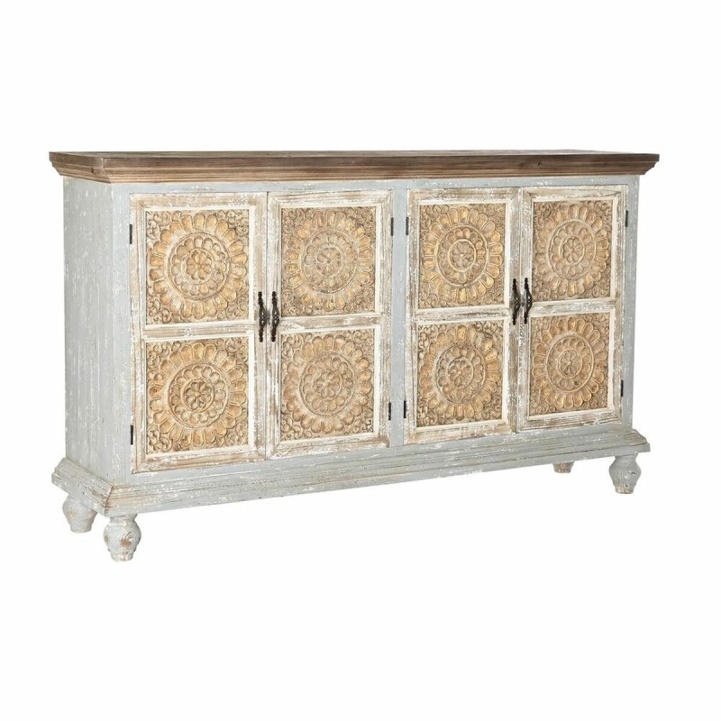 Buffet Thyann Marron Sapin MDF Blanc (177,5 x 41,5 x 106 cm)