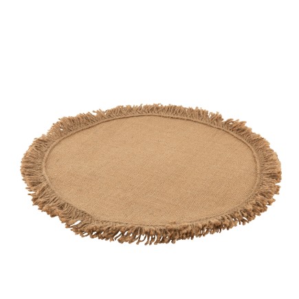 Mantel individual de madera natural de 43x43x0.5 cm
