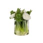 Renoncule artificiel dans vase plastique en textile blanc 12x12x20 cm Renoncule artificiel dans vase plastique en textile blanc 12x12x20 cm